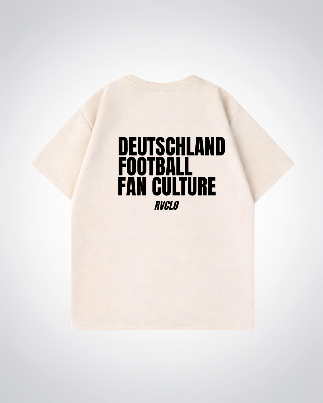 Deutschland fan Culture Oversized Shirt - Beige Back (Designed)