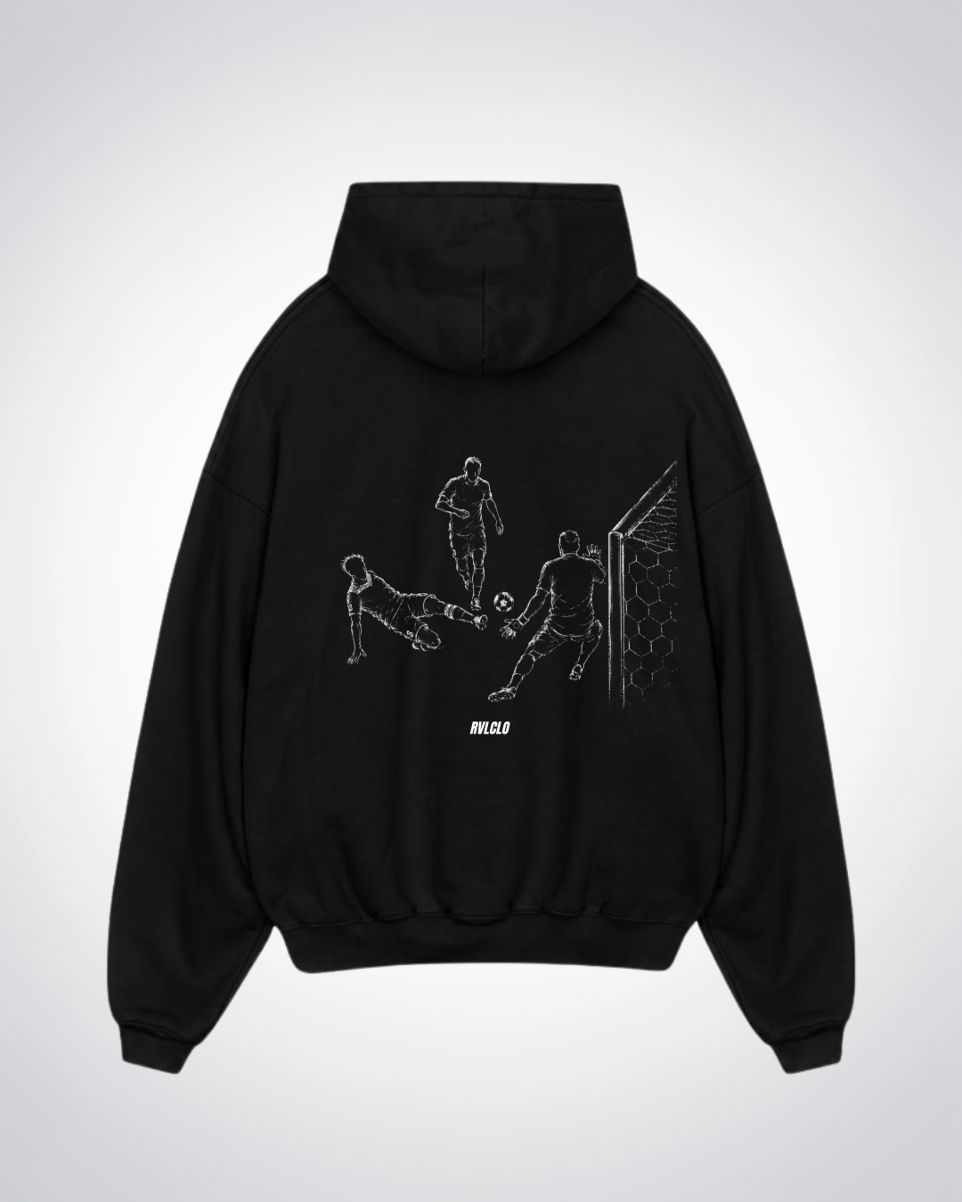 2014 Goal Oversized Hoodie - Black Back (Designed)