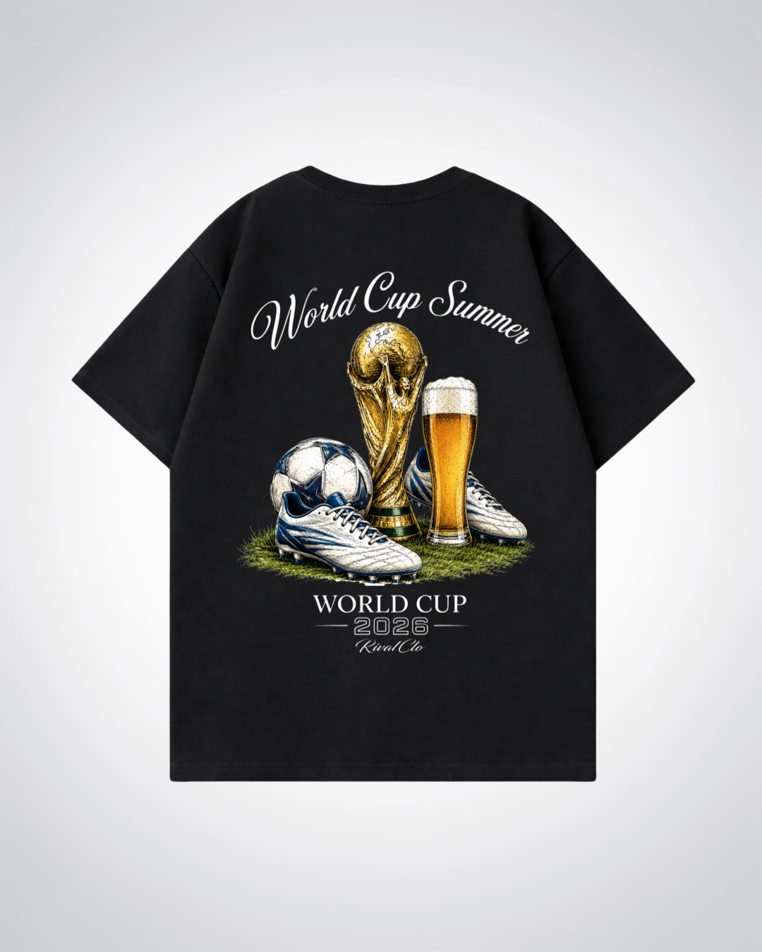 World Cup Summer Oversized Shirt - Black Back (Designed)