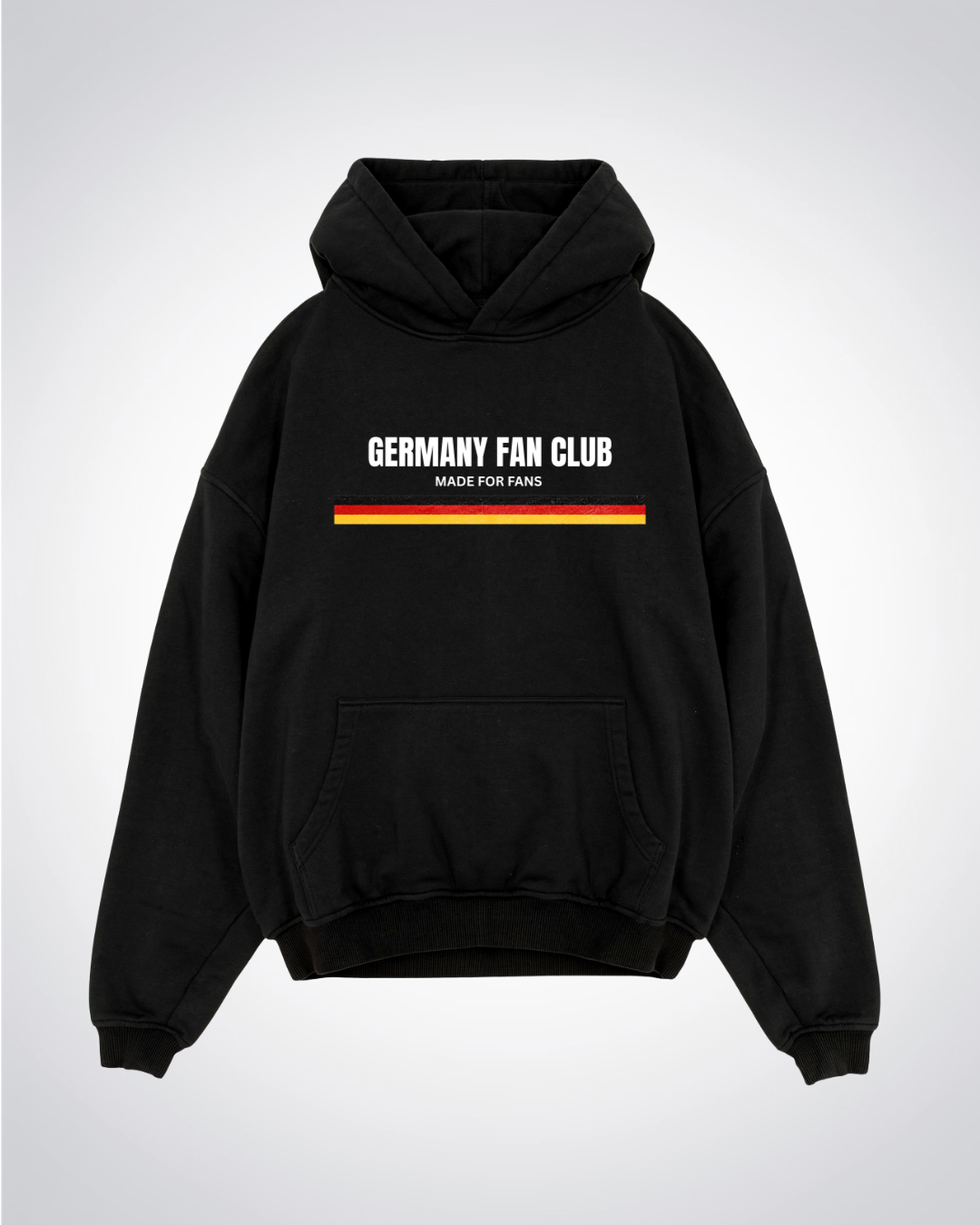 Germany Fan Club Oversized Hoodie - Black Front (Designed)