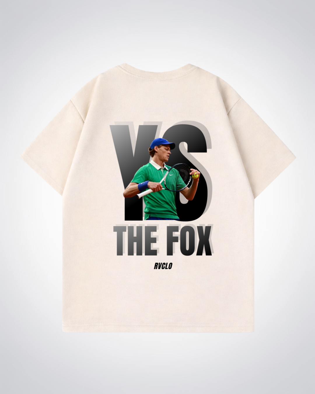 YS "The Fox" Oversized Shirt - Beige Back (Designed)