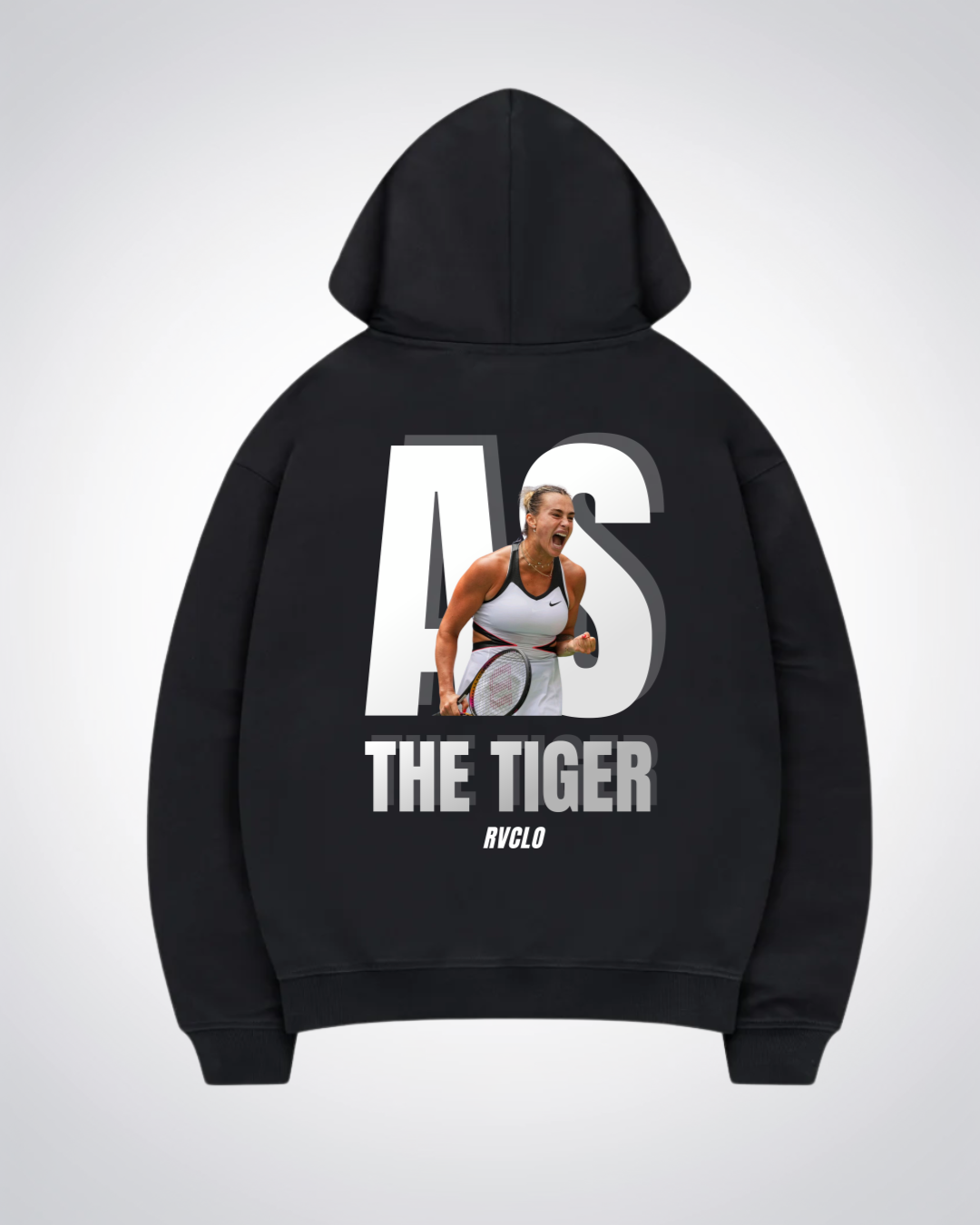 AS "The Tiger" Oversized Hoodie - Black Back (Designed)