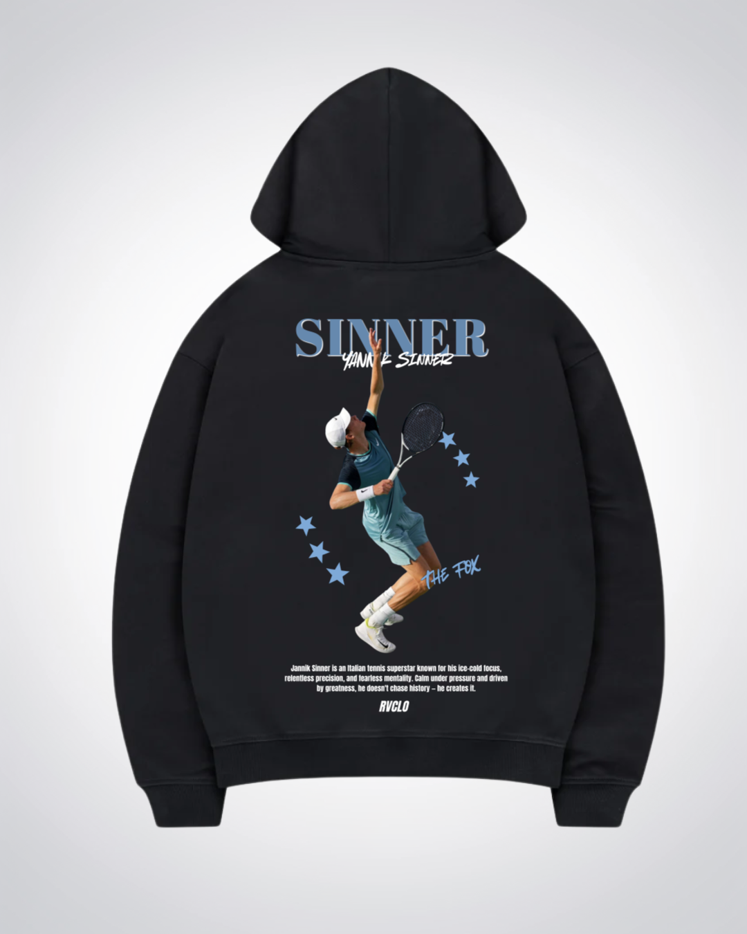 Sinner Oversized Hoodie - Black Back (Designed)