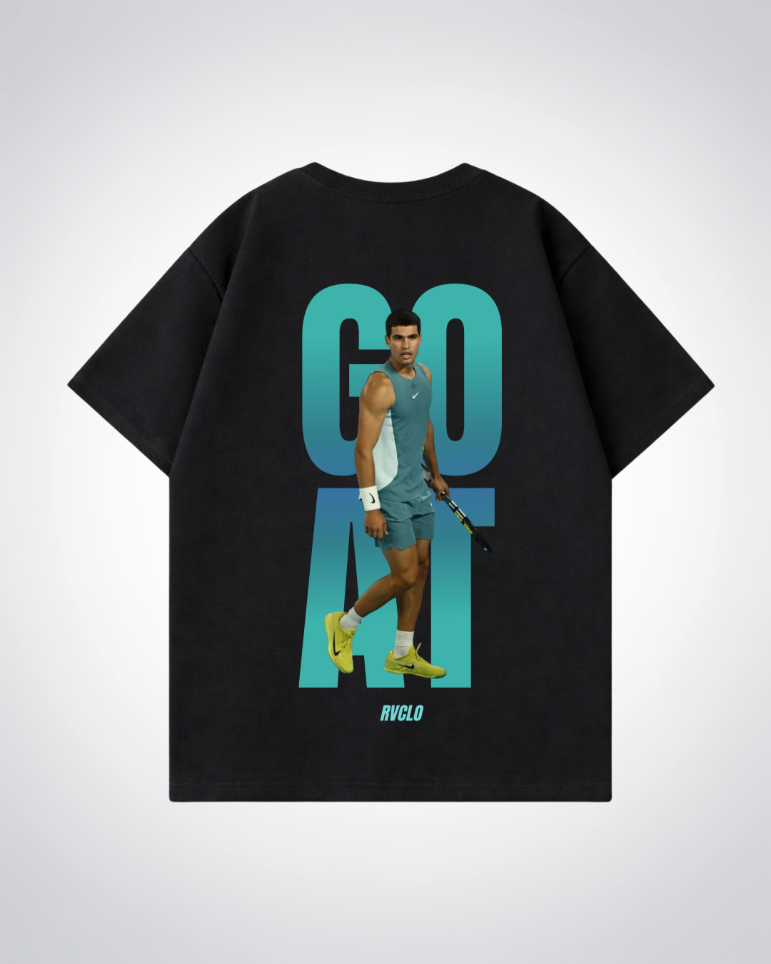 GOAT Alcaraz Oversized Shirt - Black Back (Designed)