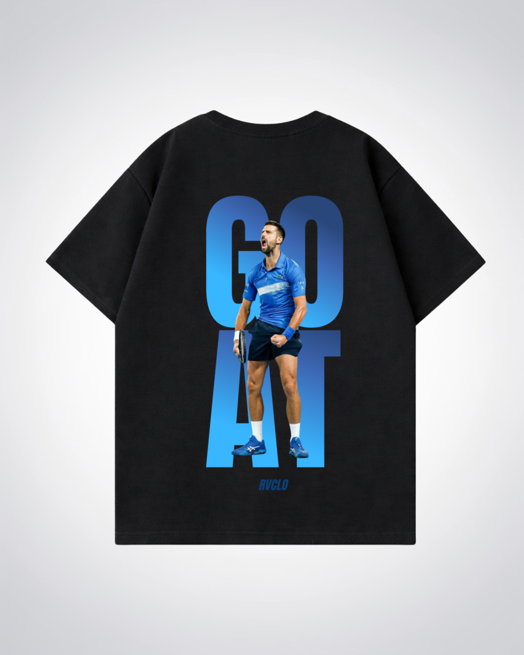 Goat Djokovic Oversized Shirt - Black Back (Designed)