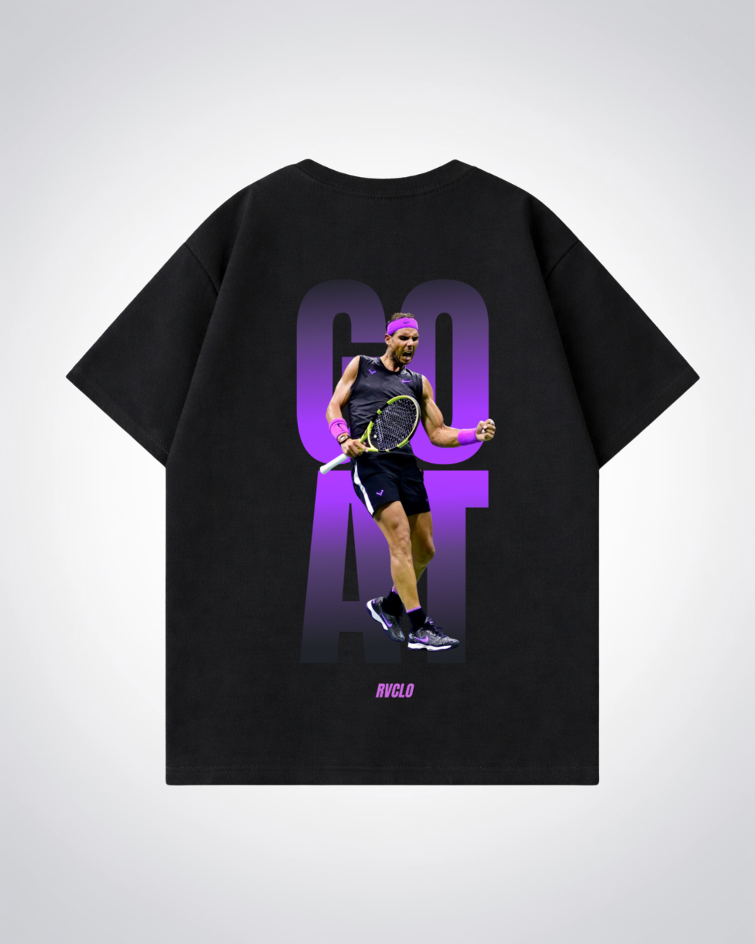 Goat Nadal Oversized Shirt - Black Back (Designed)