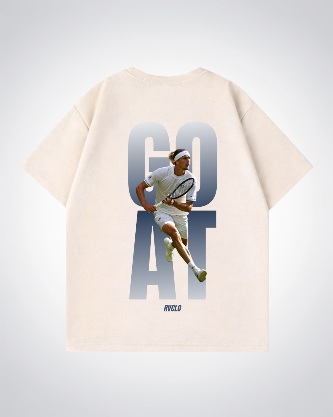 Goat Zverev Oversized Shirt - Beige Back (Designed)