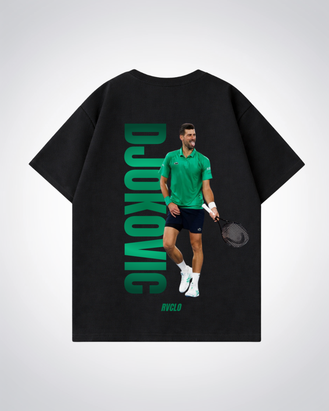 Djokovic Oversized Shirt - Black Back (Designed)