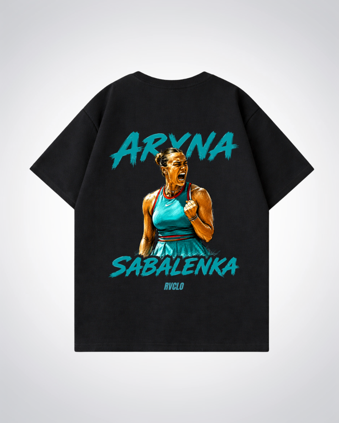 Aryna Sabalenka Oversized Shirt - Black Back (Designed)