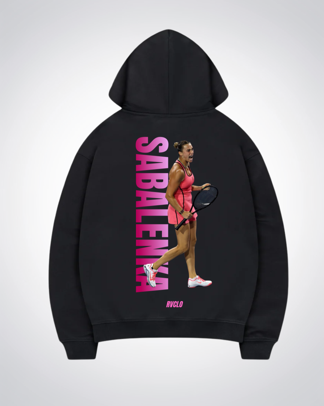 Sabalenka Oversized Hoodie - Black Back (Designed)