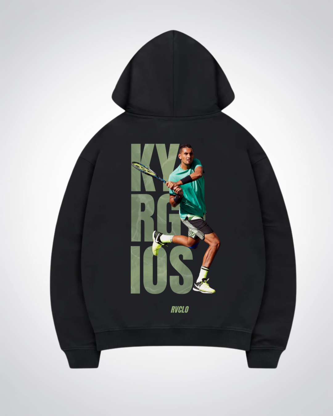 Kyrgios Oversized Hoodie - Black Back (Designed)