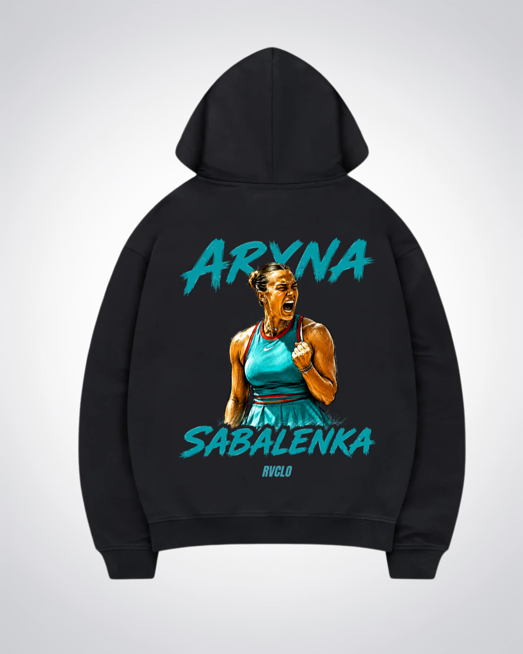 Aryna Sabalenka Oversized Hoodie - Black Back (Designed)