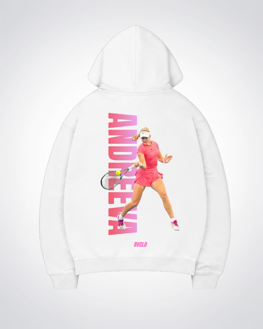 Andreeva Oversized Hoodie - White Back (Designed)