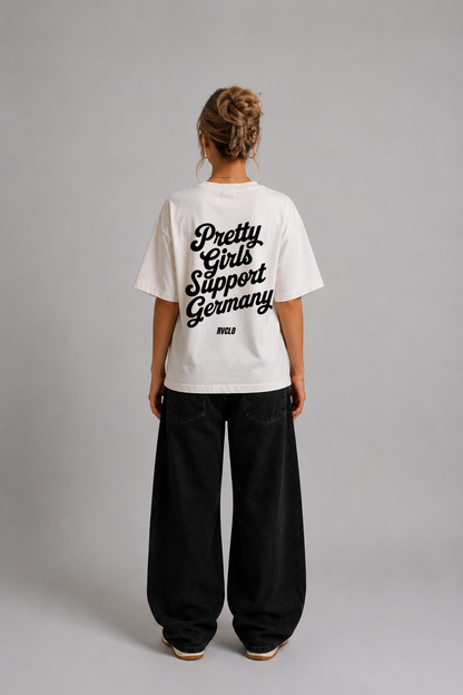 Pretty Girls Support Germany Oversized Shirt