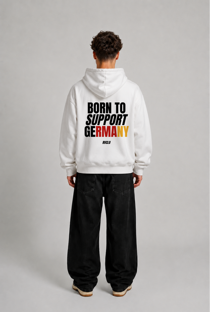 Born To Support Germany Culture Oversized Hoodie