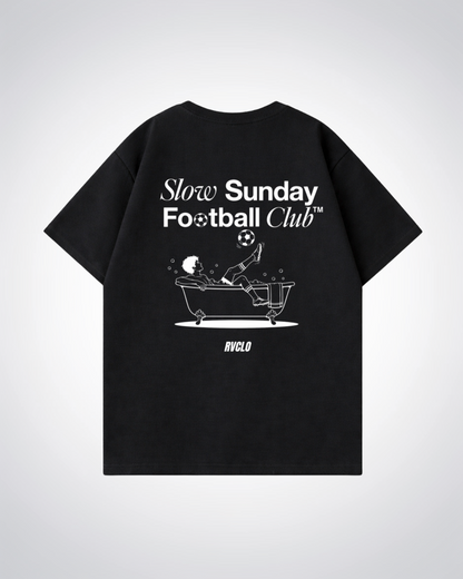 Slow Sunday Football Club Oversized Shirt - Black Back (Designed)