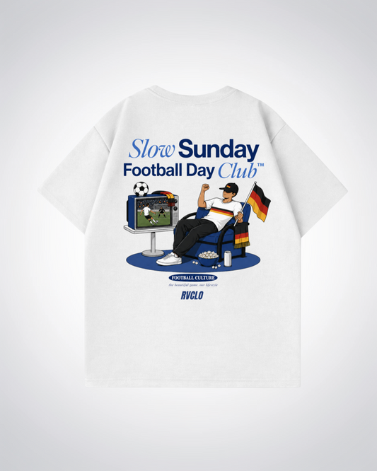 German Football Club Oversized Shirt - White Back (Designed)