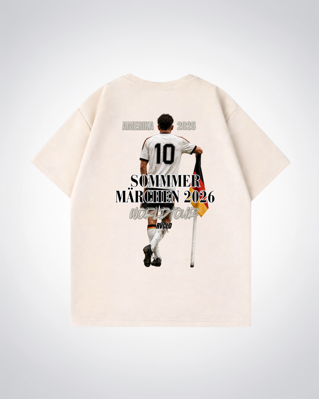 Sommer Märchen 2026 Oversized Shirt - Beige Back (Designed)
