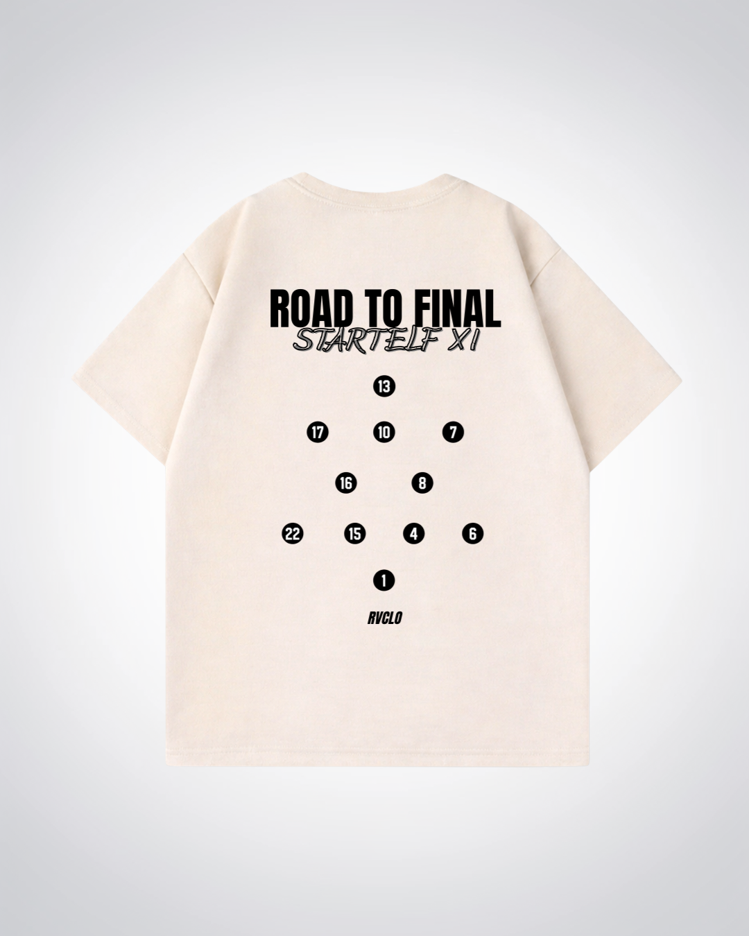 Startelf XI Oversized Shirt - Beige Back (Designed)
