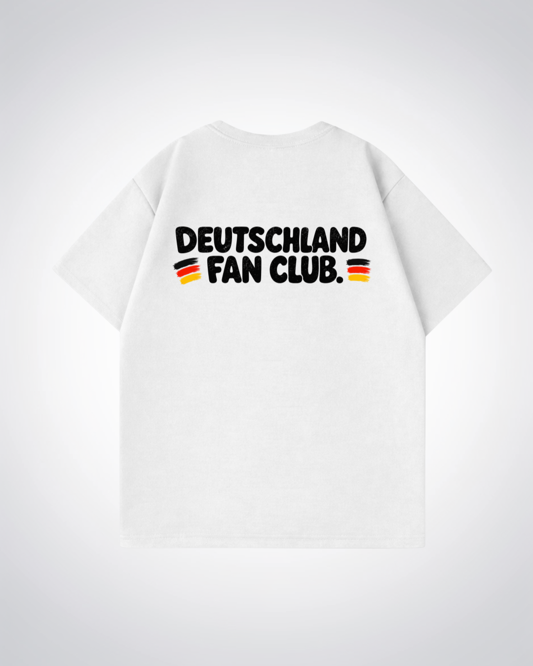 Deutschland Fan Club Oversized Shirt - White Back (Designed)