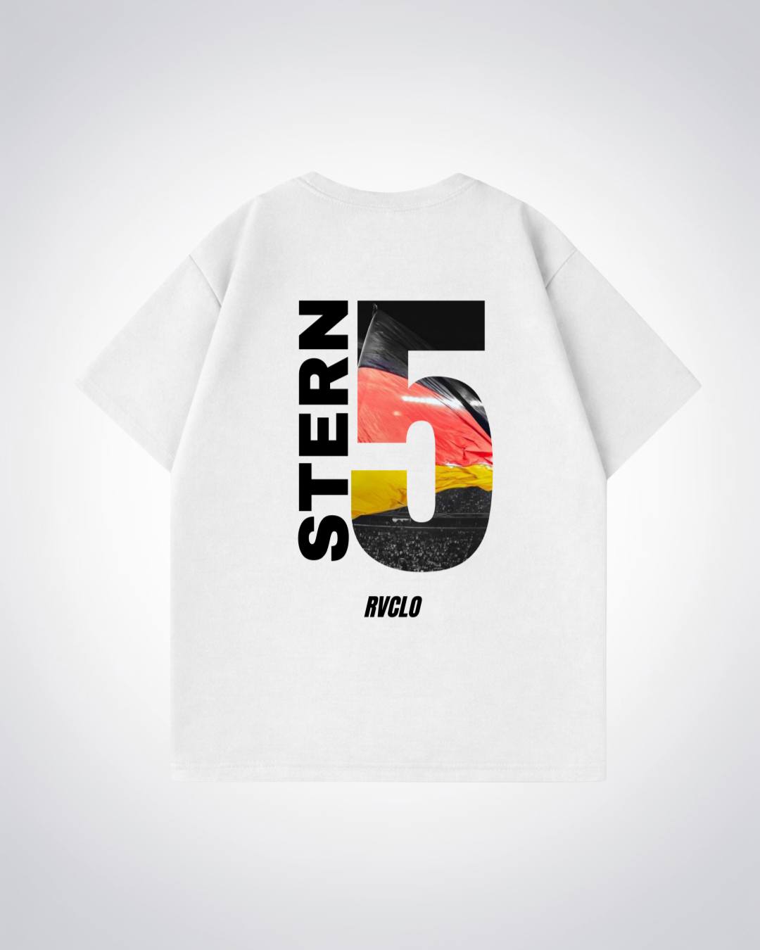5 Stern Oversized Shirt - White Back (Designed)