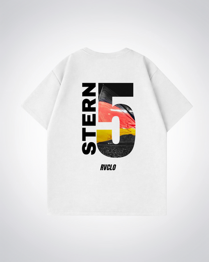 5 Stern Oversized Shirt - White Back (Designed)