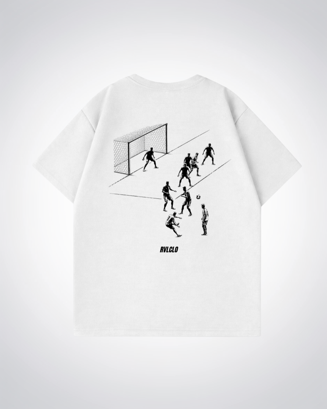 2018 Goal Oversized Shirt - White Back (Designed)