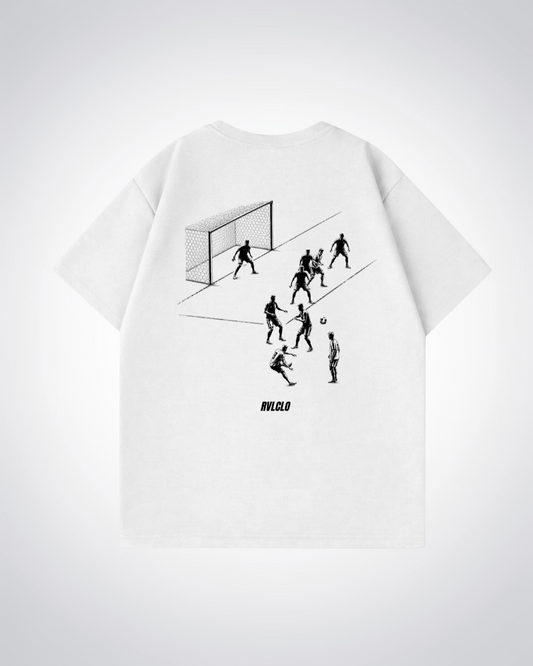 2018 Goal Oversized Shirt - White Back (Designed)