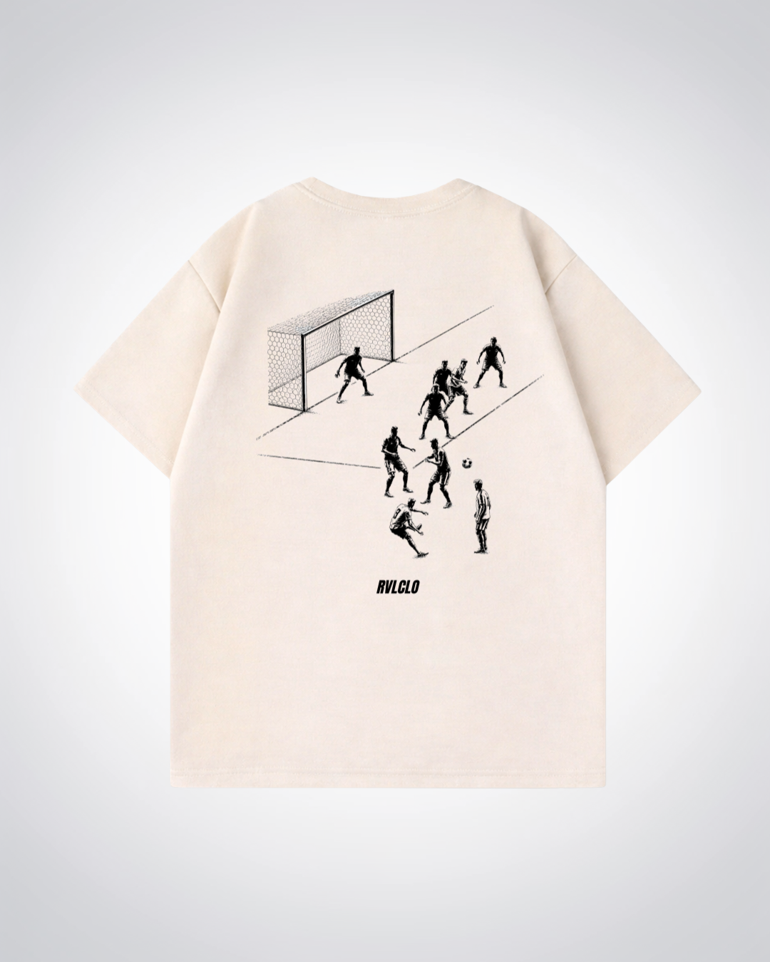 2018 Goal Oversized Shirt - Beige Back (Designed)