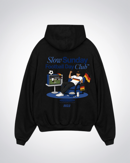 German Football Club Oversized Hoodie - Black Back (Designed)