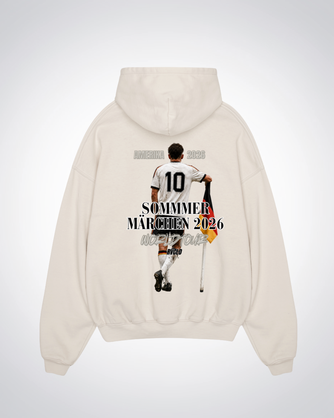 Sommer Märchen 2026 Oversized Hoodie - Beige Back (Designed)