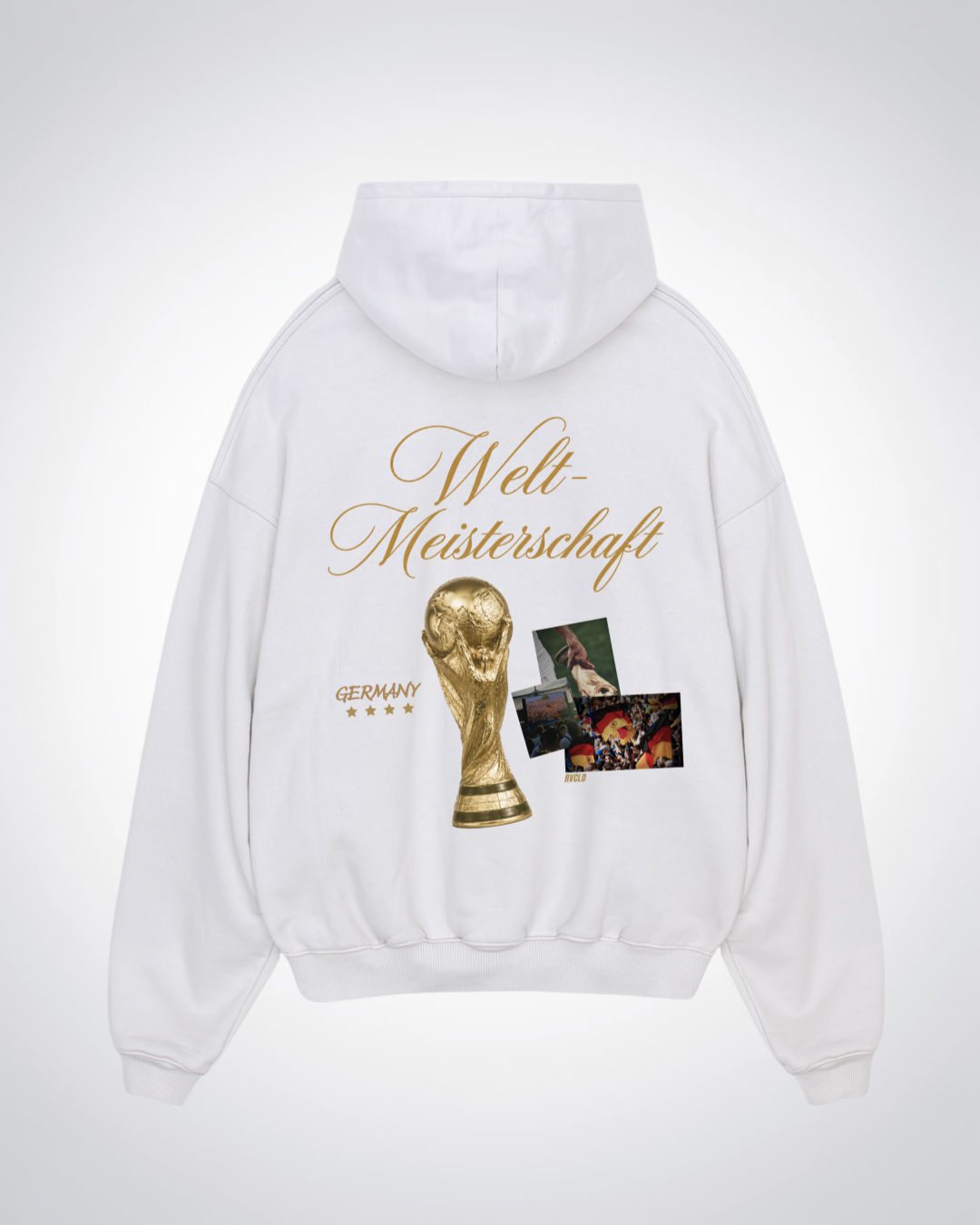 Weltmeisterschaft Oversized Hoodie - White Back (Designed)