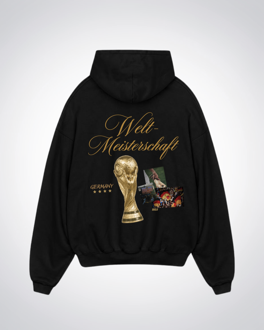 Weltmeisterschaft Oversized Hoodie - Black Back (Designed)