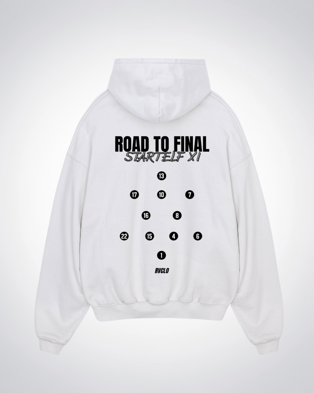 Startelf Oversized Hoodie - White Back (Designed)