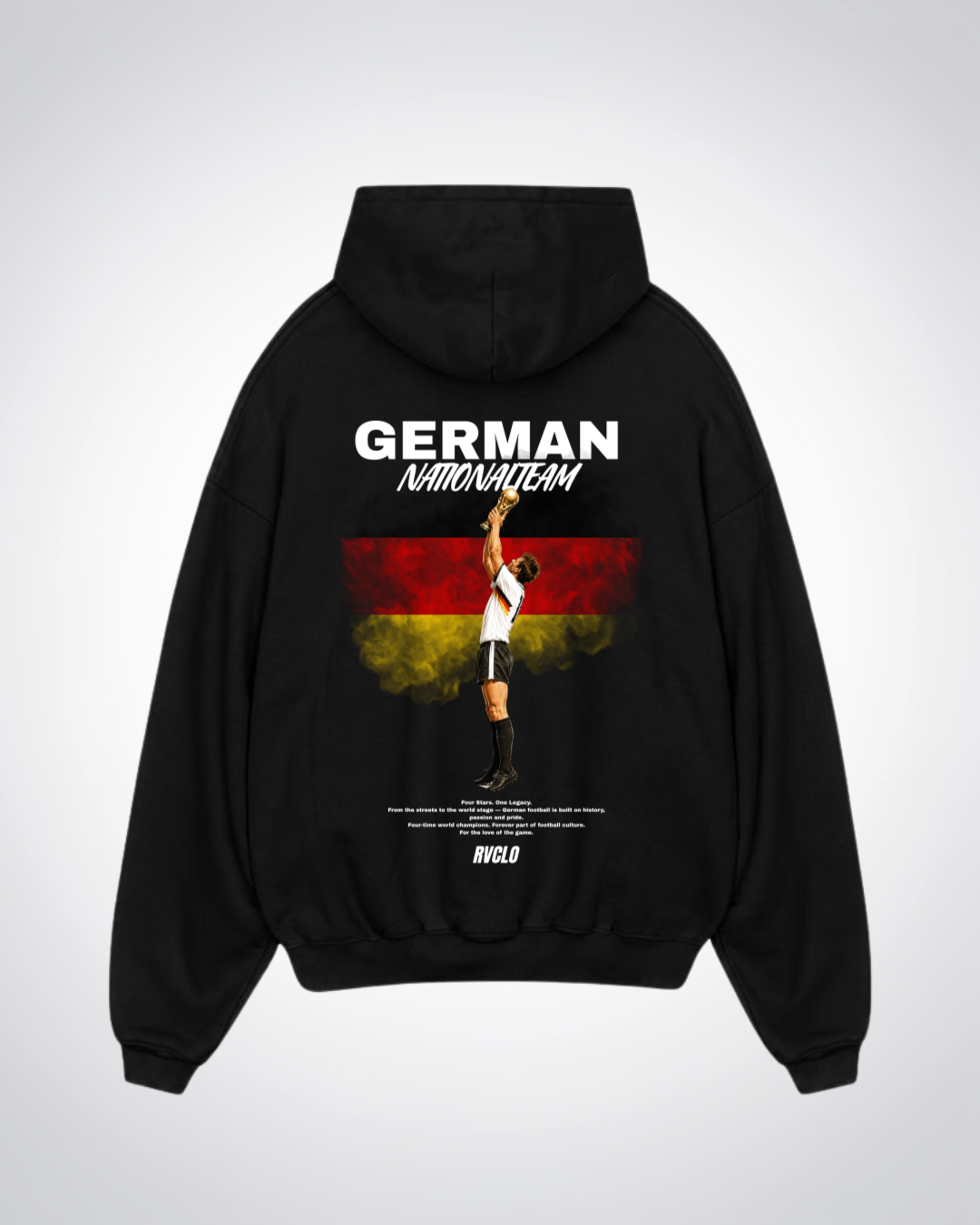 German National Team Oversized Hoodie - Black Back (Designed)