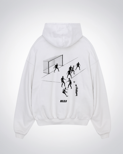 2018 Goal Oversized Hoodie - White Back (Designed)