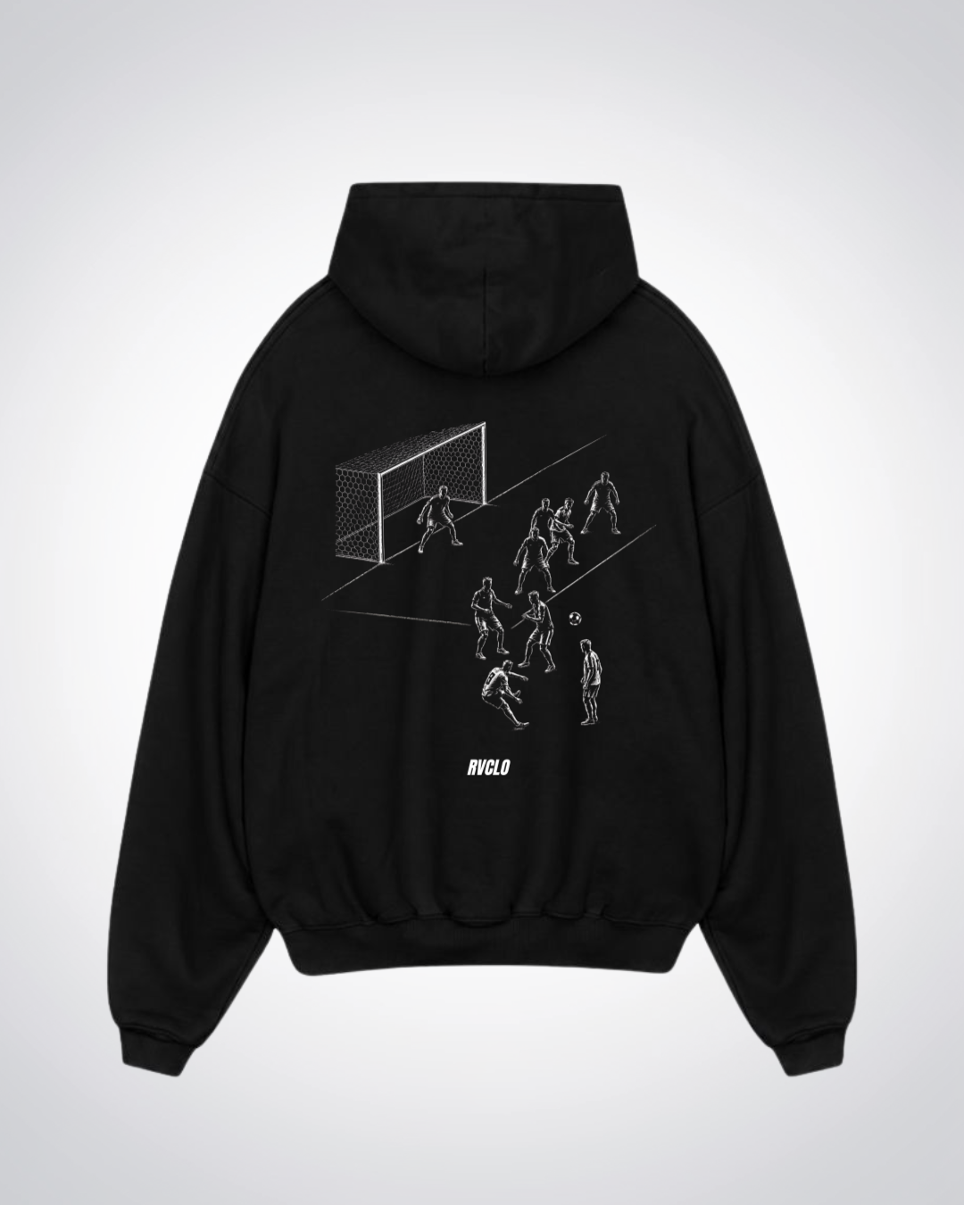 2018 Goal Oversized Hoodie - Black Back (Designed)