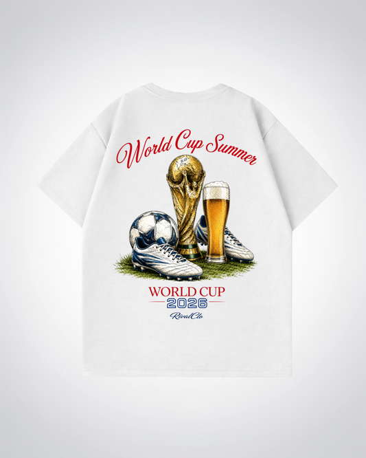 World Cup Summer Oversized Shirt - White Back (Designed)