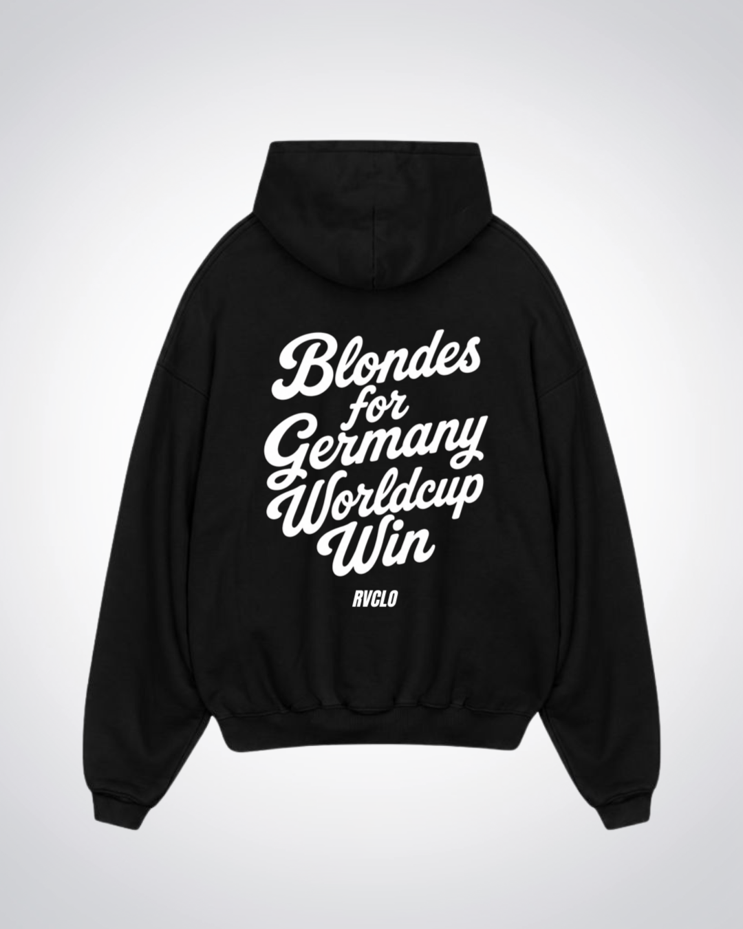 Blondes for Germany WM Win Oversized Hoodie - Black Back (Designed)