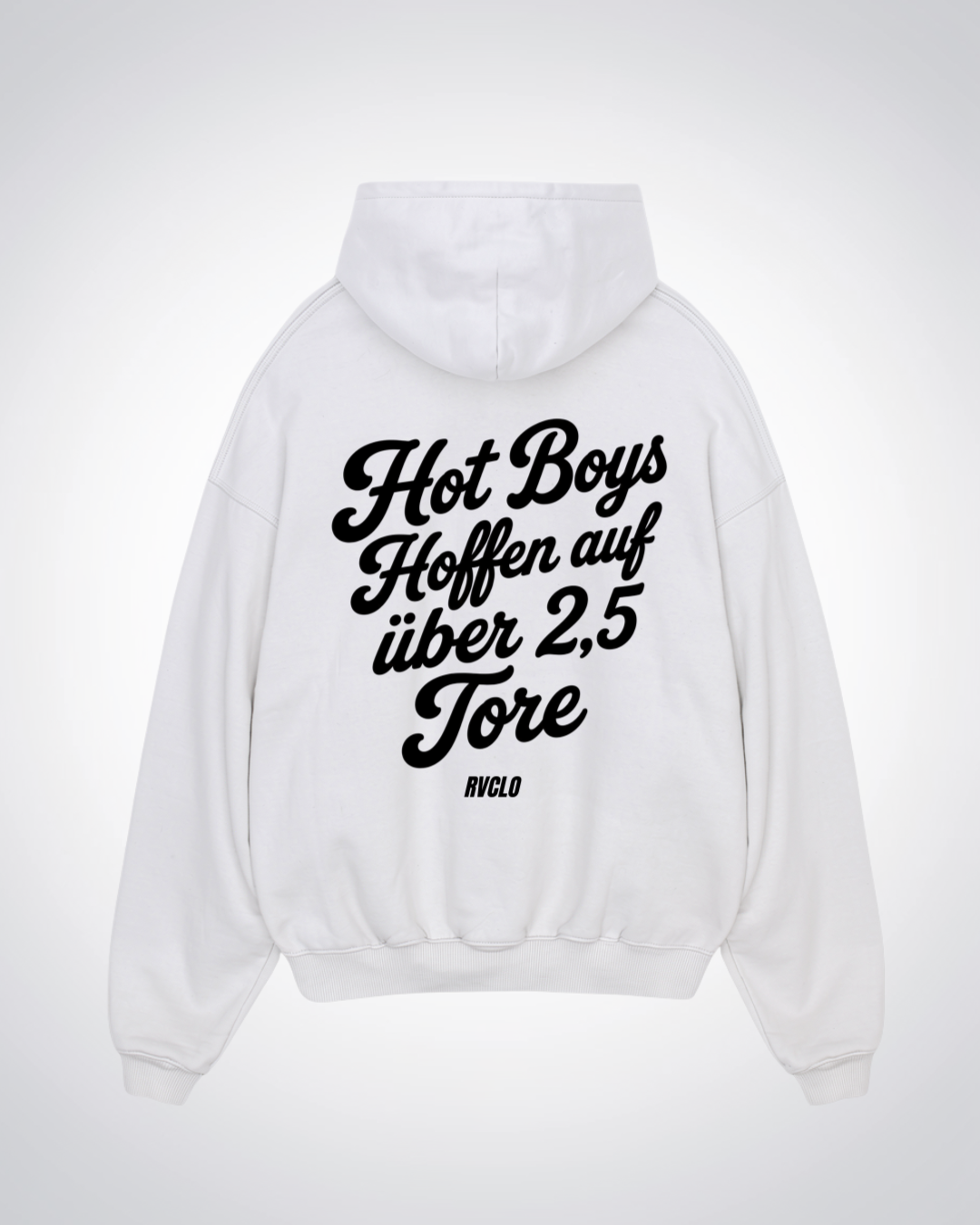 Hot Boys hoffen auf über 2,5 Tore Oversized Hoodie - White Back (Designed)