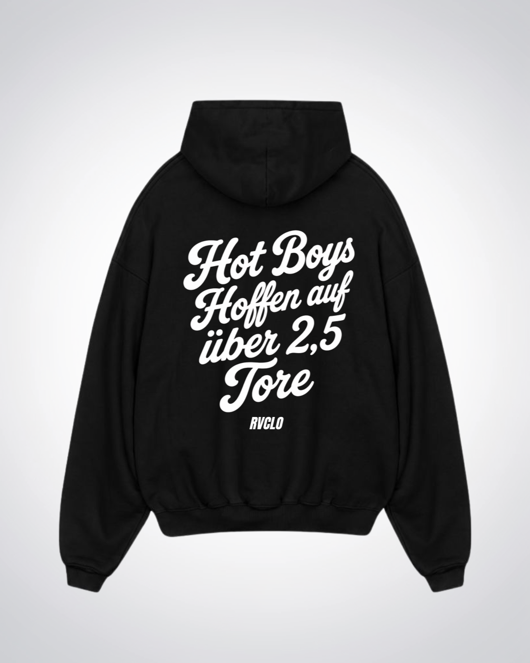 Hot Boys hoffen auf über 2,5 Tore Oversized Hoodie - Black Back (Designed)