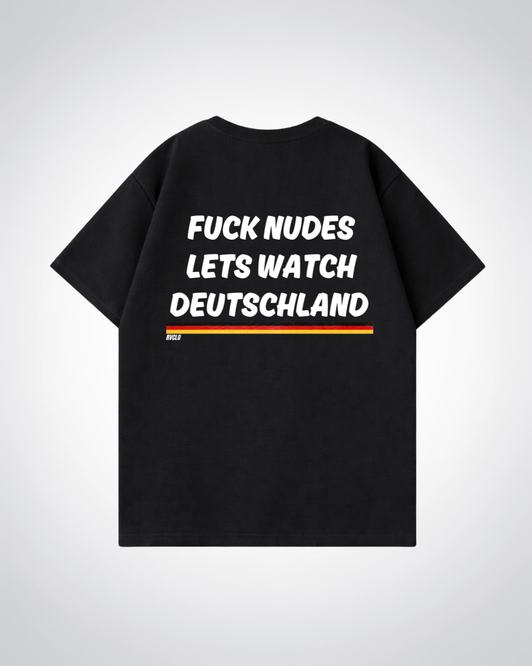 Lets watch Deutschland Oversized Shirt - Black Back (Designed)