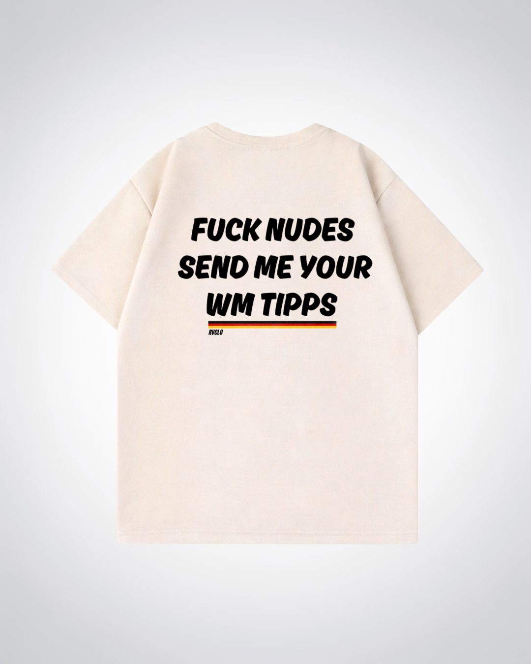 Send me your WM Tipps Oversized Shirt - Beige Back (Designed)