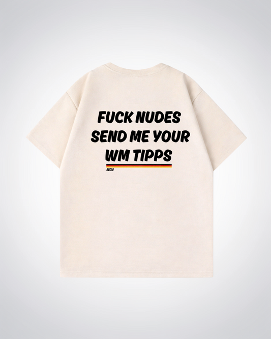 Send me your WM Tipps Oversized Shirt - Beige Back (Designed)