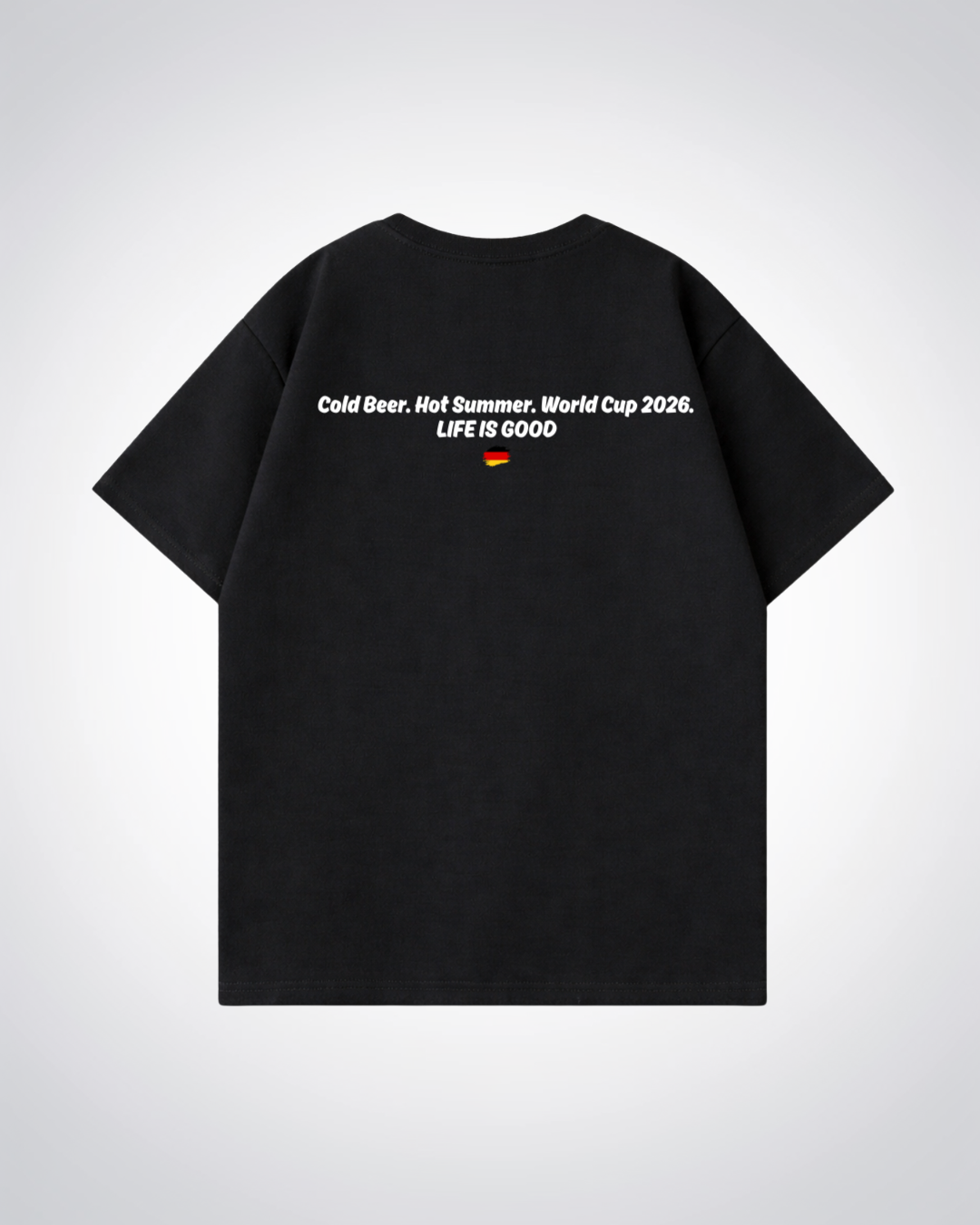 Life is good Oversized Shirt - Black Back (Designed)