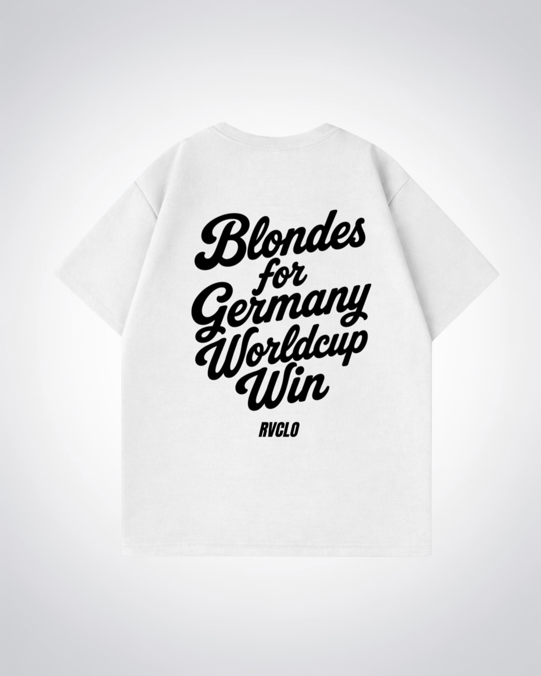 Blondes for Germany WM win Oversized Shirt - White Back (Designed)
