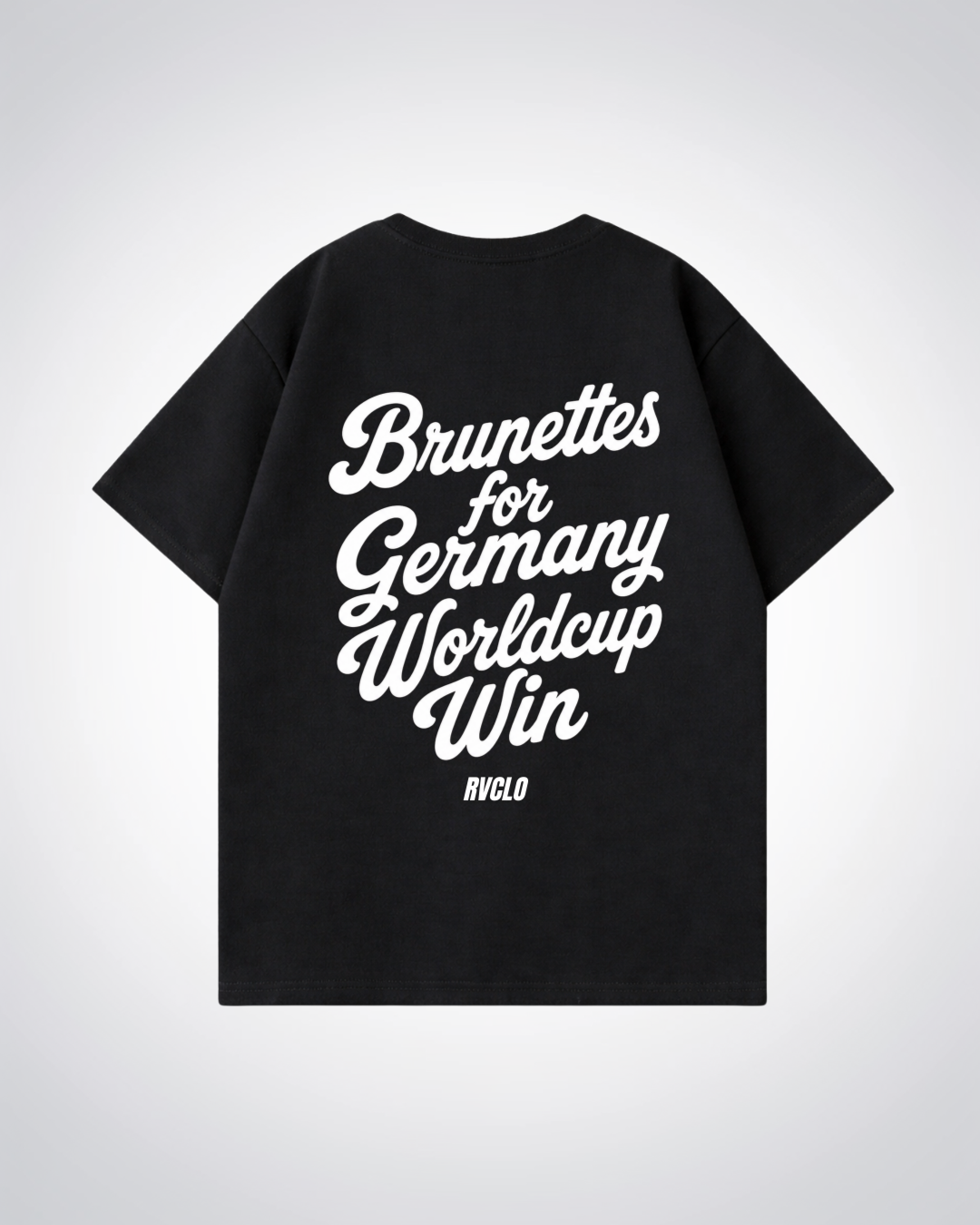 Brunettes for Germany WM win Oversized Shirt - Black Back (Designed)