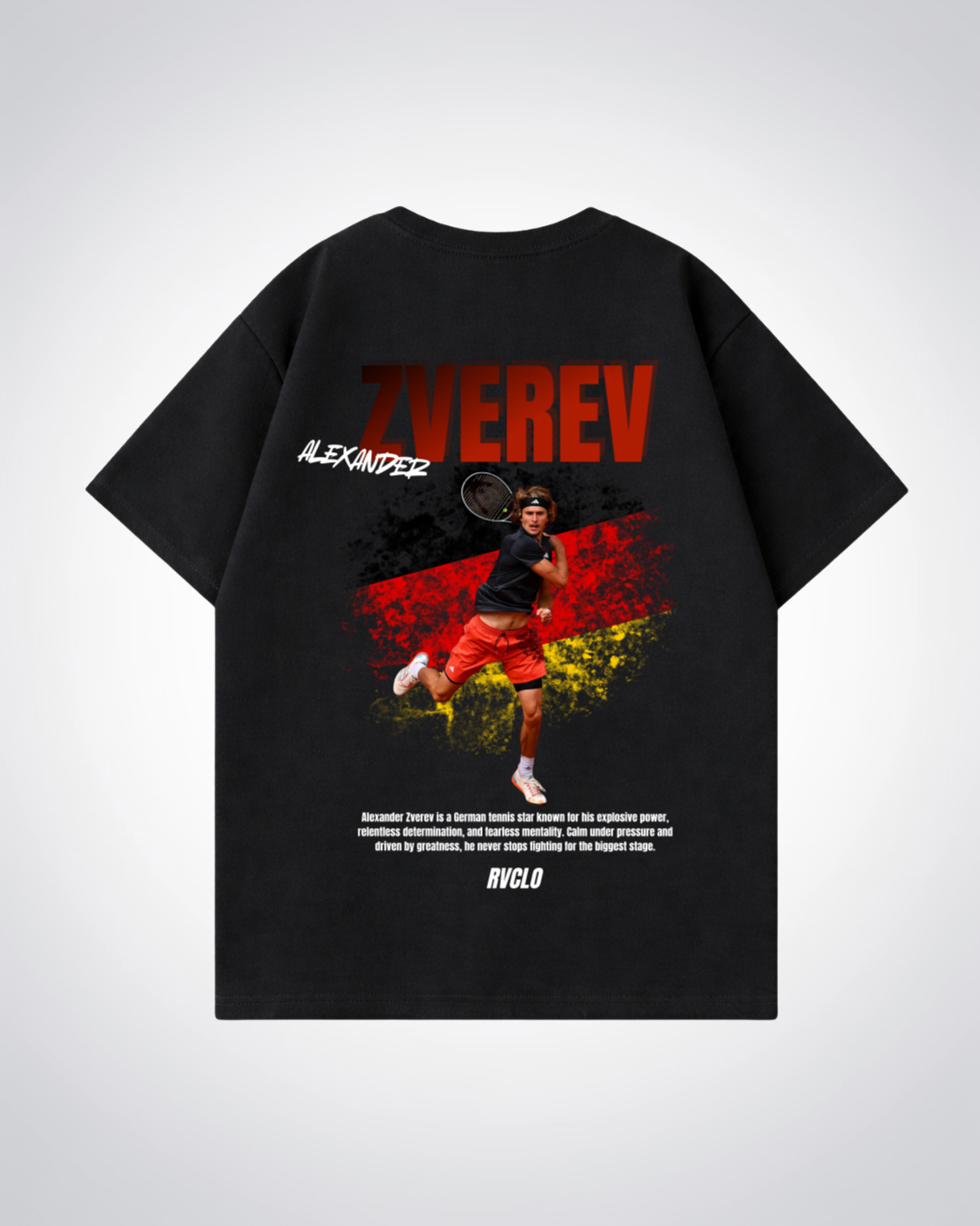 Zverev Oversized Shirt  - Black Back (Designed)