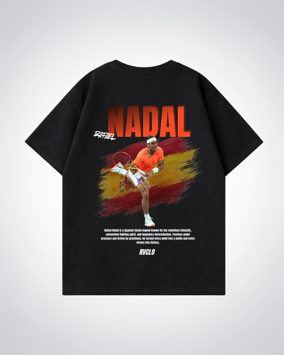 Nadal Oversized Shirt  - Black Back (Designed)