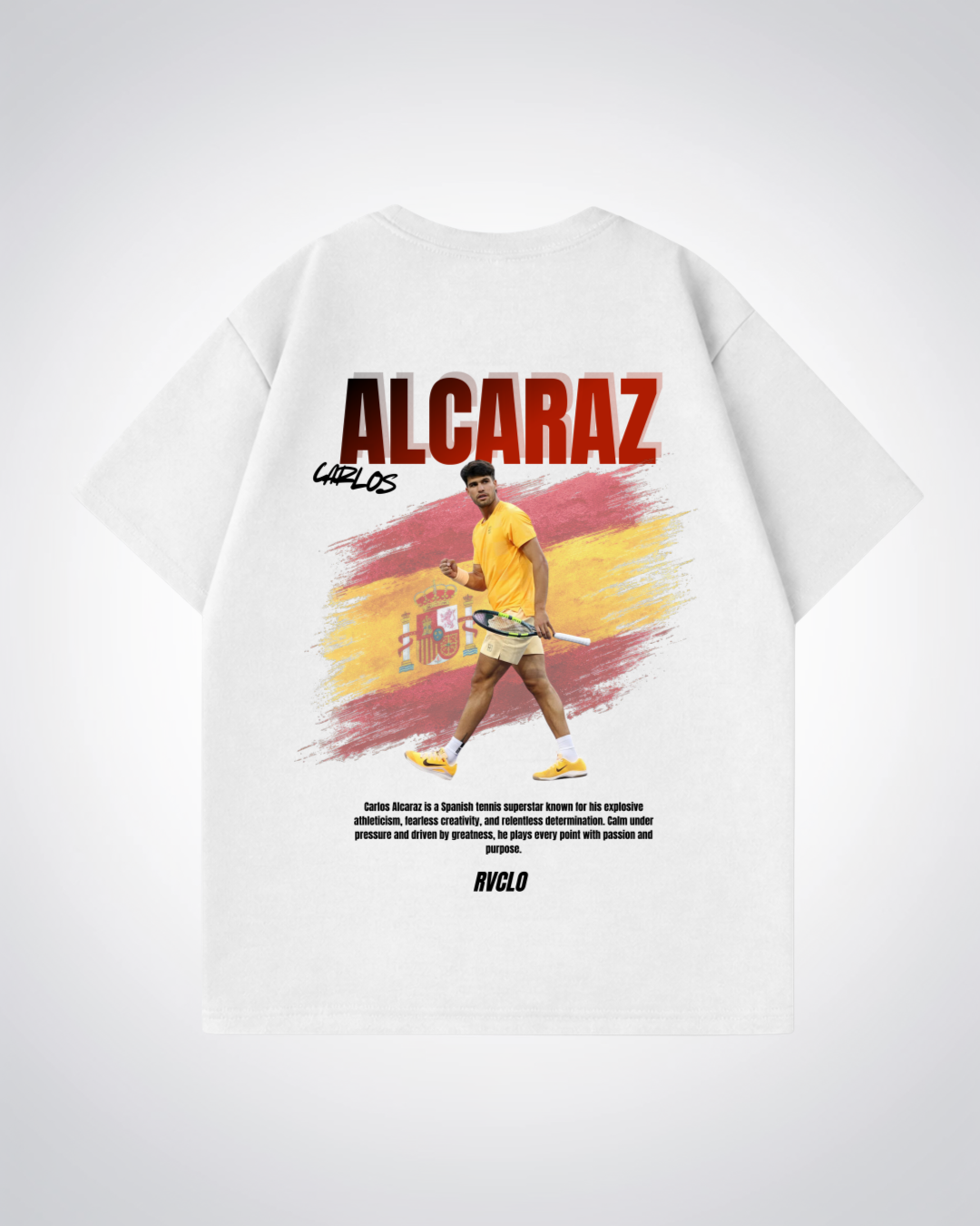 Alcaraz Oversized Shirt  - White Back (Designed)